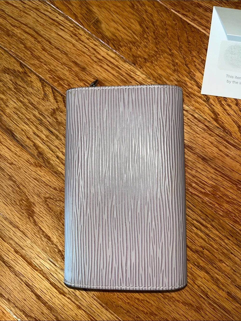 Louis Vuitton Textured Leather Wallet - Light Lavender Gray